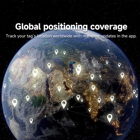 Lifemate Lokalizator GPS Bluetooth LifeTag Tracker Android czarny - 4 sztuki