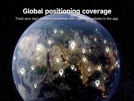 Lifemate Lokalizator GPS Bluetooth LifeTag Tracker Android + etui brelok biały