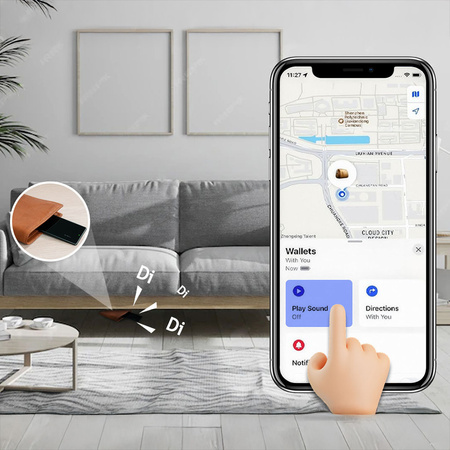 MiLi Lokalizator GPS Bluetooth MiCard Tracker (Apple only)
