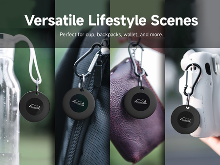 Lifemate Lokalizator GPS Bluetooth LifeTag Tracker Android + etui brelok czarny