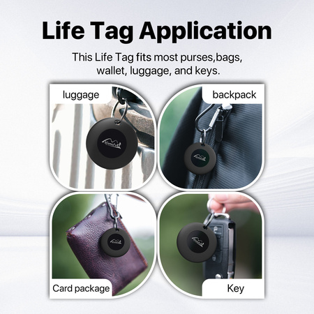 Lifemate Lokalizator GPS Bluetooth LifeTag Tracker Apple biały
